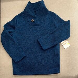 jumping beans Navy Blue Shawl-Collar Sweater